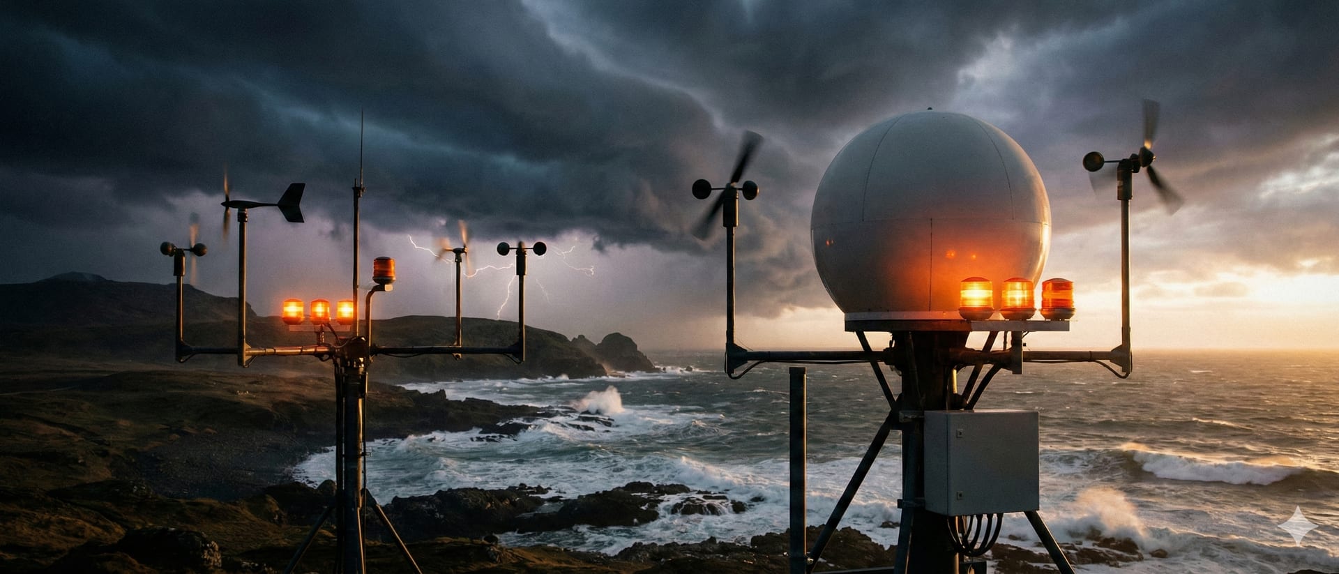Weather monitoring station and seismograph equipment